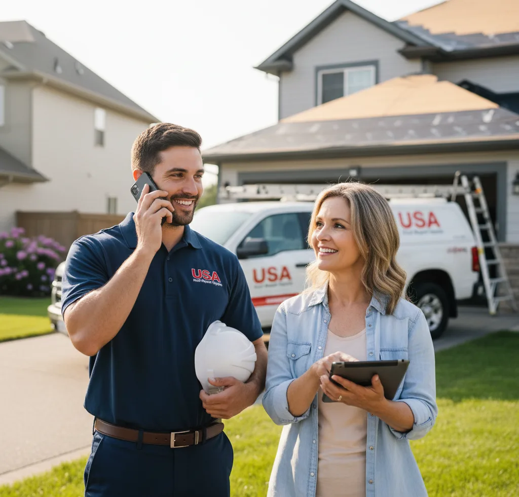 USA Roof Repair Experts customer support in Bellevue